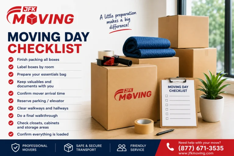 How to Prepare for Moving Day: A Complete Moving Day Checklist